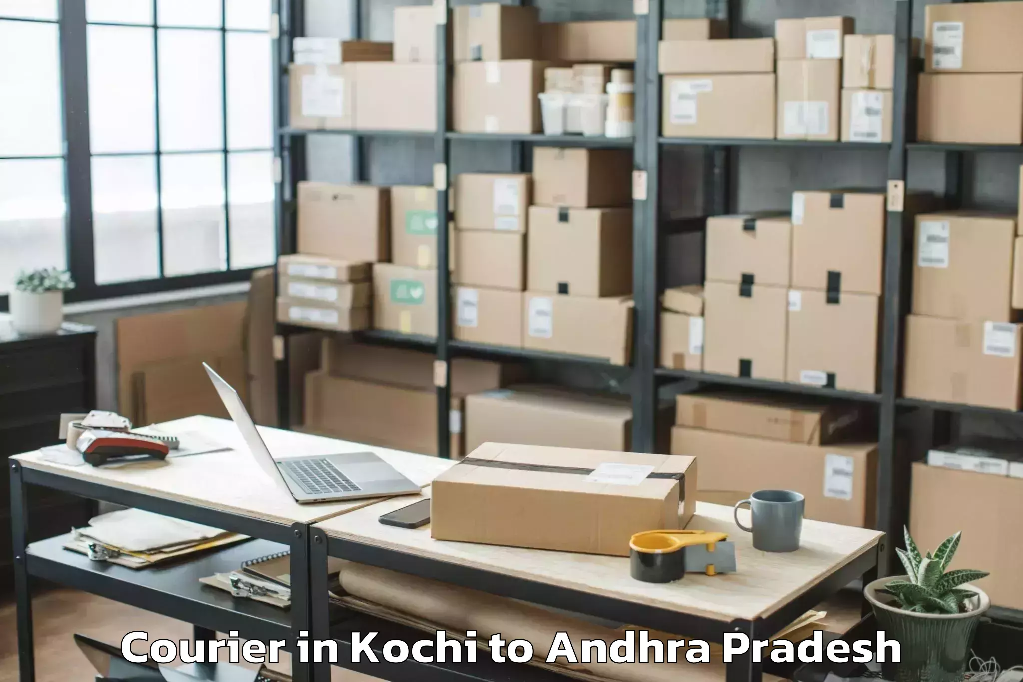 Top Kochi to Vaddeswaram Courier Available